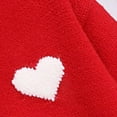 thumbnail image 3 of Posijego Boys Girls Turtleneck Sweater Valentine's Day Heart Graphic Long Sleeve Knit Sweaters Pullover Spring Tops, 3 of 7