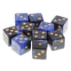 thumbnail image 2 of Juego de 10 dados de seis caras de colores surtidos para juegos de rol y juegos de mesa. Azul negro, 2 of 6