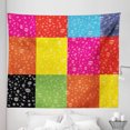 thumbnail image 1 of Colorful Tapestry, Vivid Geometrical Themed Continuous Pattern with Raindrops on Abstract Squares, Fabric Wall Hanging Decor for Bedroom Living Room Dorm, 5 Sizes, Multicolor, by Ambesonne, 1 of 1