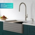 thumbnail image 2 of Kraus KPF-2821SFS Oletto High-Arc Single Handle Pull-Down Kitchen Faucet, 21 Inch, Spot Free Stainless Steel, 2 of 9