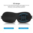 thumbnail image 2 of 3D Concave Contoured Sleep Mask for Blocking Light at Night for Men and Women, 2 of 6