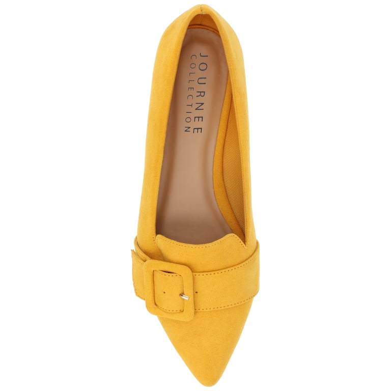 Journee Womens Audrey Slip On Pointed Toe Loafer Dress Flats 