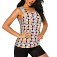 thumbnail image 2 of Fotbe Polka Dot Blusas Sin Mangas para Mujer – Estilo Casual, Corte Suelto, Slim-Fit, Cuello Redondo Deportivo, Tops de Verano para Gimnasio y Yoga-Medium, 2 of 7