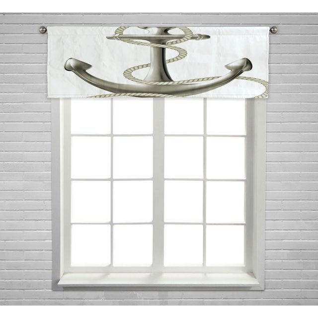 Cenefa de Cortina ABPHQTO para Ventana de Ancla con Bolsillo 45x130 cm