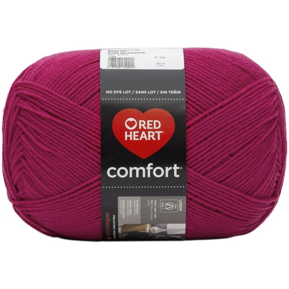 Red Heart® Comfort® Yarn, Solid, Acrylic #4 Medium, 16oz/454g, 867 Yards