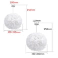 thumbnail image 2 of Moderno rojo/rosa/blanco 110-220V pluma bola lámpara sombra techo colgante luz sombra dormitorio sala de estar E27 suave decoración segura Xemadio 2021244-2, 2 of 4