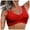 Red, variant on Hottest Women's Front Bikini Top V Neck Push Up Padded Swimsuit Top Swimsuit Soft Bra Paddings Adjustable Straps Beach Swimwear