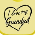 thumbnail image 4 of Inktastic I Love My Grandad in Black Chalk Heart Boys or Girls Baby Bib, 4 of 4