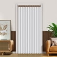 thumbnail image 2 of DONGPAI Door Curtains for Doorways, 55"x 78" Pleated Folding Doors Curtain Accordion Closet Curtain Vertical Privacy Drapes Shower Curtain for Living Room Bedroom, 1 Panel, White, 2 of 8