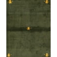 thumbnail image 1 of Ahgly Company Indoor Rectangle Abstract Antique Bronze Green Area Rugs, 3' x 5', 1 of 2