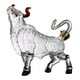 thumbnail image 3 of Decantador de licor de vidrio con forma de animal de toro, dispensador de decantador de vino para hombres, 1000 ml de agua, aireador de vino para cump, 3 of 9
