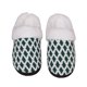 thumbnail image 1 of Zapatos con forro polar para mujer pantuflas casa invierno a cuadros con soporte para (verde 40-41), 1 of 8