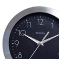 thumbnail image 3 of Westclox Wall Clock Brushed Aluminum Round 9 inch Analog Silver Black, 6-Pack, 3 of 5