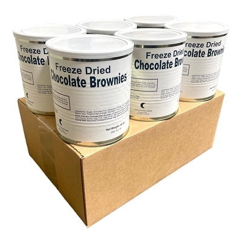 Military Surplus Freeze Dried Long Shelf Life Emergency Food Ration Chocolate Brownies #10/42oz/Can- 1 Can
