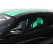 2023 Rimac Nevera Black with Green Stripes 1/18 Model Car by GT Spirit
