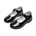 thumbnail image 4 of Girls PU School Uniform Dress Shoes Black Mary Jane Shoes Oxford Shoes for Girls (Grey5 10.5-11 Years), 4 of 4