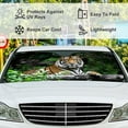 thumbnail image 5 of GZHJMY Car Windshield Sunshade Wild Tiger, Foldable Car Visor Front Window Sun Shade for SUV Car 55 x 27.5 inch Keep Vehicle Cool, 5 of 6