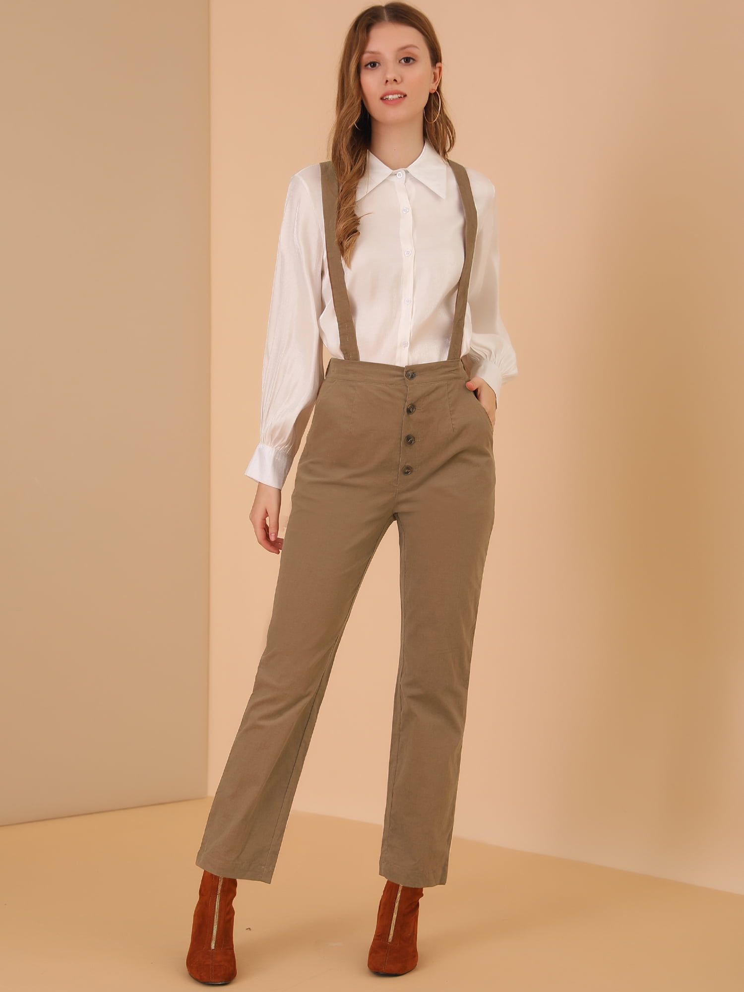Adjustable Strap Belted Button 