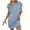 Sky Blue, variant on qucoqpe Womens Summer Casual T-shirts Dress Crew Neck Ruffle Short Sleeve Loose Mini Dress Hawaiian Beach Sun Dress