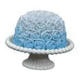 thumbnail image 2 of Pastel de postre en miniatura, mini juguete de comida, juego de cocina, juguete, accesorio para fotos, dioramas de comida azul, 2 of 9
