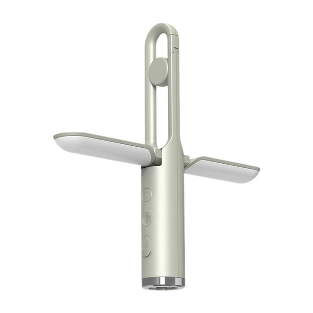 Luz de camping, luz de emergencia, compacta, resistente al agua, regulable, recargable por USB. Verde claro