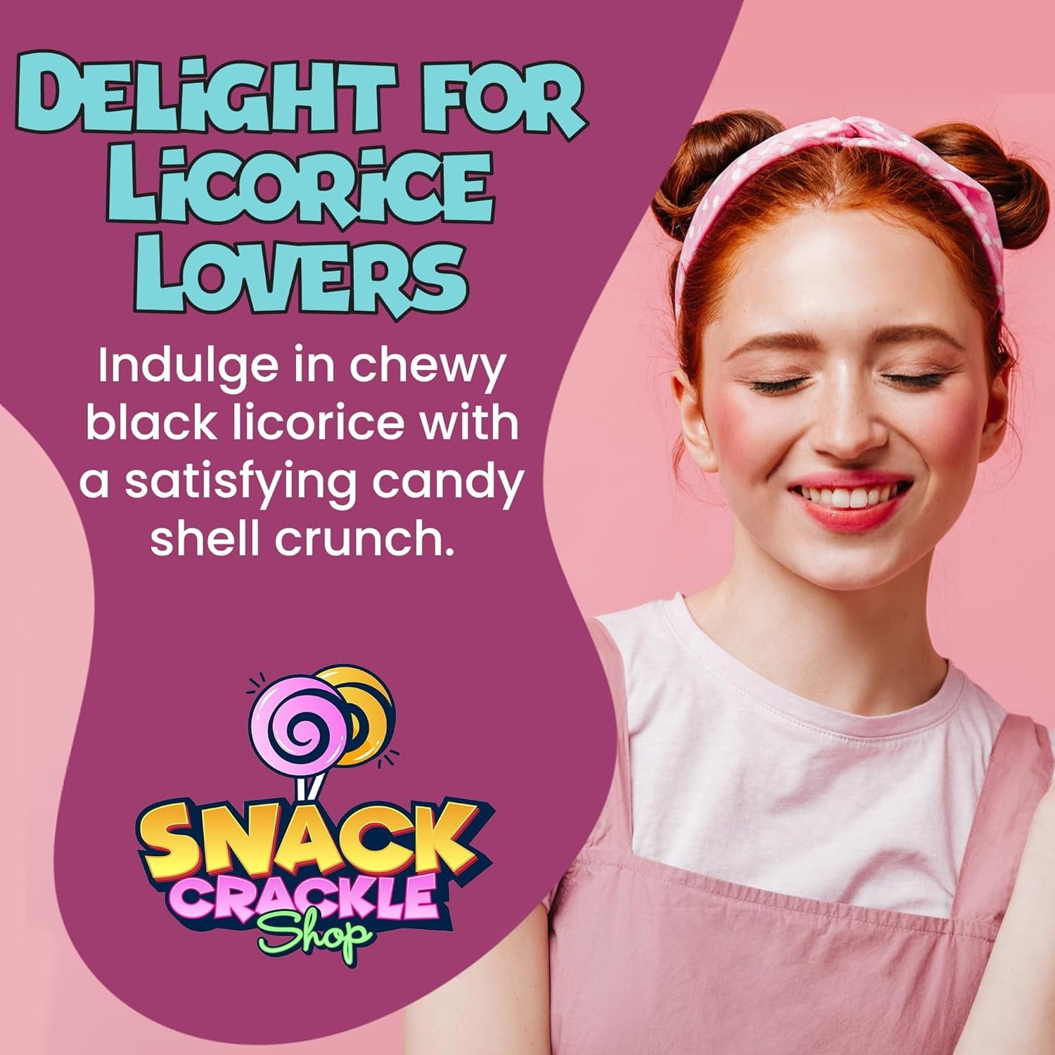 Snack Crackle Shop Good & Plenty Licorice Candy Fat Free Chewy Treats 4 Pounds