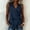 Dark Blue, variant on Womens Linen V Neck Wrap Tank Tops Side Tie Knot Sleeveless Blouse Summer Casual Loose Draped Front Tunic Shirts Lightweight Boho Beach Fashion Vest Tops