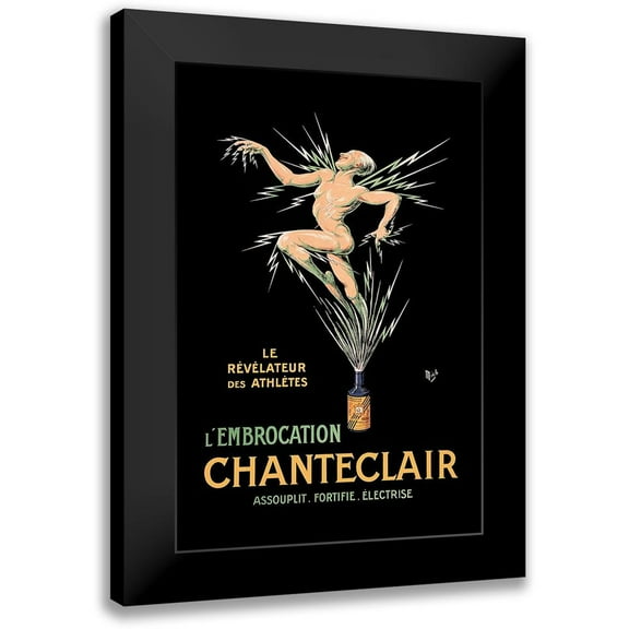 Liebeaux, Michel 11x14 Black Modern Framed Museum Art Print Titled - LEmbrocation Chanteclair, 1910