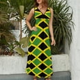 thumbnail image 5 of Maxi Dress Jamaican Flag Dress Love for Jamaica Vintage Street Style Bohemia Long Dresses High Waist Design Oversized Vestido, 5 of 7