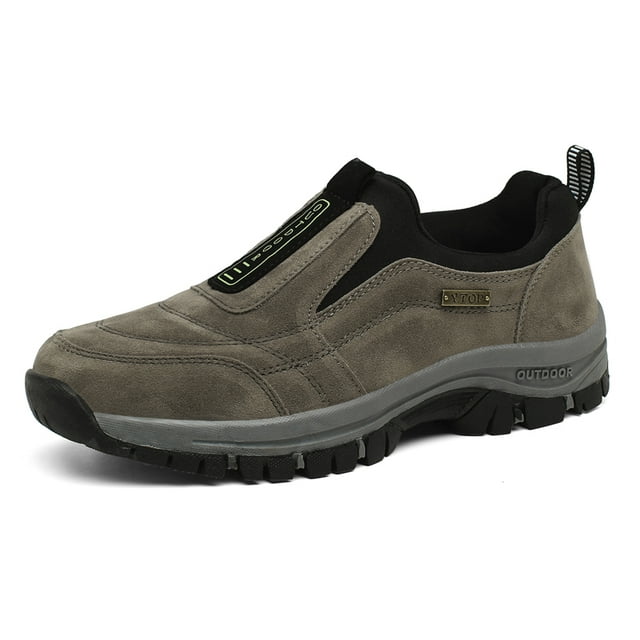 Chaussures de Sport Décontractées Antidérapantes pour Hommes Chaussures de Randonnée Résistantes à l'Usure Mode 2024 Confortables Chaussures Plates de Marche pour Hommes