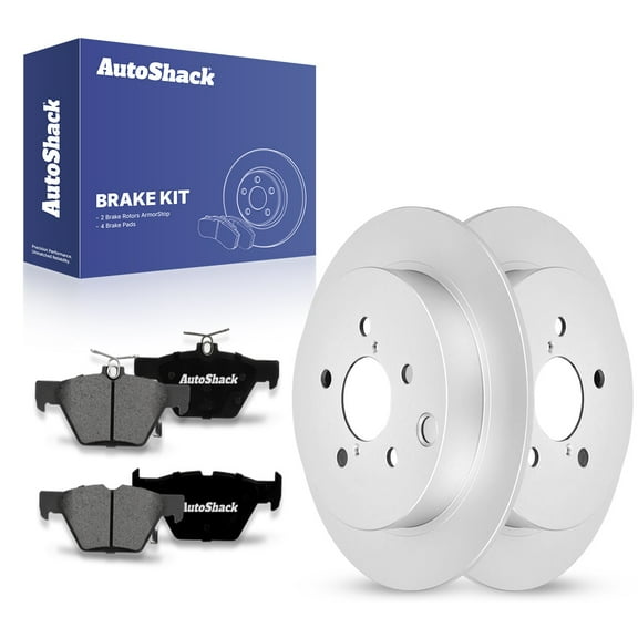 AutoShack Rear Brake Rotors Premium Ceramic Brake Pads | Replacement For 2019-2023 Subaru Crosstrek 2.0L 2.5L AWD | Coated | 6-PC Brake Kit | ArmorStop