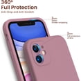 thumbnail image 4 of czcpp-Compatible avec Étui iPhone 11 6.1 Pouces, avec 2 x Protecteur d'Écran en Silicone Liquide Gel Ruber [Corps Complet] Étui de Téléphone Antichoc pour iPhone 11-Lilas Violet, 4 of 4