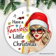 thumbnail image 2 of Have a Fearless Little Christmas Ornament, Trendy Pop Culture Holiday Decor, 2 of 9