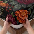 thumbnail image 3 of King Size Fitted Sheet Set - Boho Floral 3 Piece Bedding Sets 16" Deep Pocket Fitted Sheet with 2 Pillowcases, Vintage Blossom Dahlias Rose Rustic Plants Brushed Microfiber Hotel Luxury Bed Sheets, 3 of 9