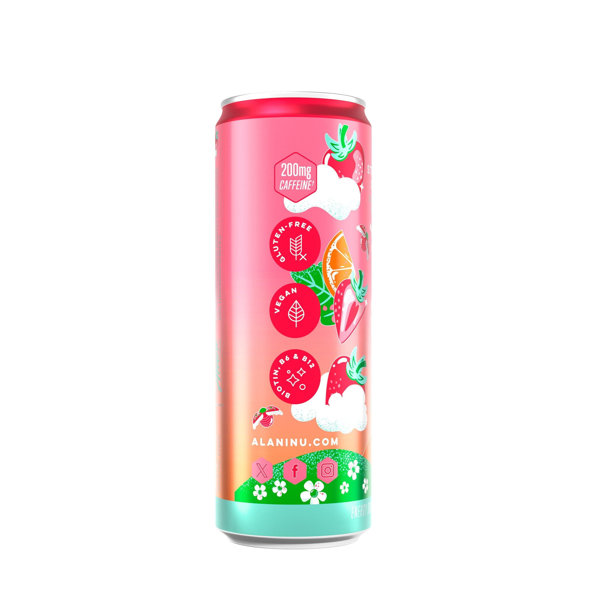 Alani Nu, Energy Drink, Strawberry Sunrise 12 oz 12 Pack - Walmart.com
