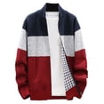 thumbnail image 1 of Cárdigan de punto con cremallera para hombre de Augper, suéter grueso con cuello alto y forro polar cálido, 1 of 5
