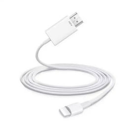 Câble adaptateur Lightning vers Hdmi certifié Apple Mfi Adaptateur 1080p Adaptateur  Av numérique Compatible avec Iphone 11 / x / xs / xr / 8/7 Vers Hdmi  Adaptateur 6.6ft Hdtv Câble Fo