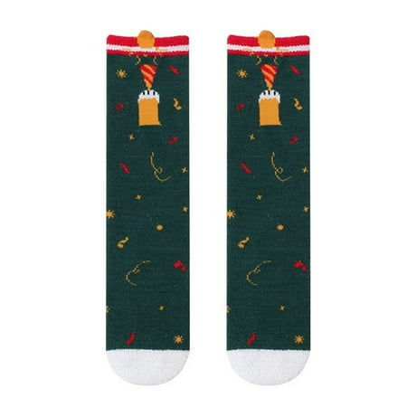 

Fashion Socks For Children Boy Girl Knee High Cartoon Socks Toddler Kids Unisex Warm Thick Cotton Socks Santa Christmas Socks Long Stockings