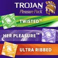 thumbnail image 5 of Trojan Pleasure Variety Pack Lubricated Condoms 3 Count (Pack of 3), 5 of 5
