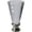 Brushed Steel / Clear, variant on Urbanest Crystal Trumpet Lamp Finial – 2 11/32 Inch Tall, Brushed Steel Base– Decorative Lamp Shade Finial for Table & Floor Lamps- 2 Pieces