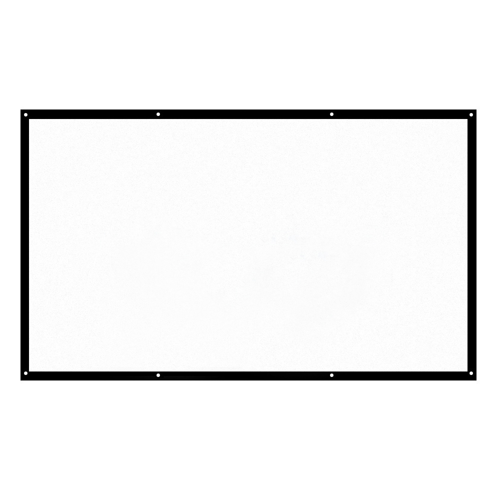 H120 120'' Portable Projector Screen HD 169 White Dacron 100 Inch