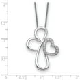 thumbnail image 3 of Sterling Silver & Cz Everlasting Love 18In Necklace Made In China qsx133, 3 of 5
