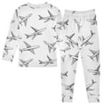 thumbnail image 2 of joogoo Airplane Retro 2 Piece Long Sleeve Tee and Pants Cotton Pajama Set 6Y, 2 of 7