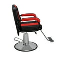 thumbnail image 4 of Barber Chair Black & Red, 4 of 13
