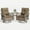 Khaki, variant on MRUAKA 3 Pieces Patio Furniture Set, Outdoor Swivel Gliders Rocker, Wicker Patio Bistro Set with Rattan Rocking Chair, Glass Top Side Table and Thickened Cushions (Khaki)