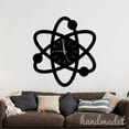 thumbnail image 2 of Handmadetneonsign Atom Wall Clock Unique, Year Date Round Wall Clock, Text Oversize Wall Clock 60371, 2 of 5