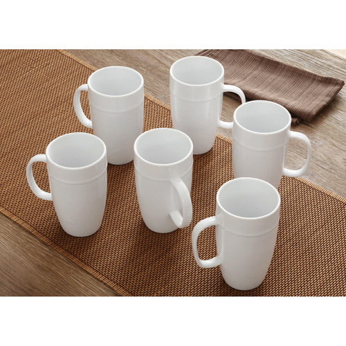Porcelain Latte Mug, White