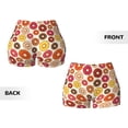 thumbnail image 3 of Rocae Donut for Women's Quick-Dry Running Shorts,Ladies Active Athletic Apparel Yoga Workout Gym Running Volleyball Spandex Shorts Medium, 3 of 9
