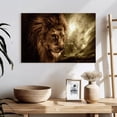 thumbnail image 3 of Elephant Stock Stormy Sky Lion Wall Art - Horizontal Canvas Wall Art - Living Room Wall Decor - Animal Canvas - Brown And Beige Decor - 24" x 16", 3 of 8