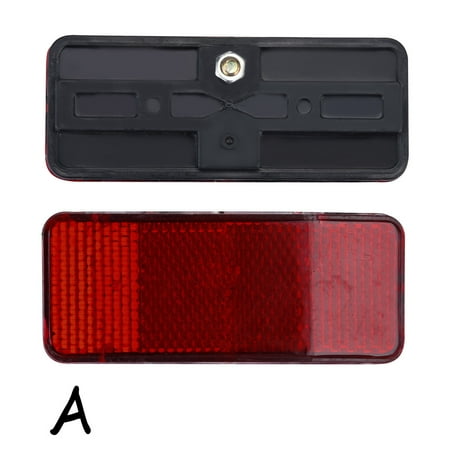 

Bicycle Rack Tail Safety Caution Warning Reflector Disc Panier Rear Reflective
